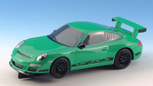 SCALEXTRIC Porsche 997 green-black windows